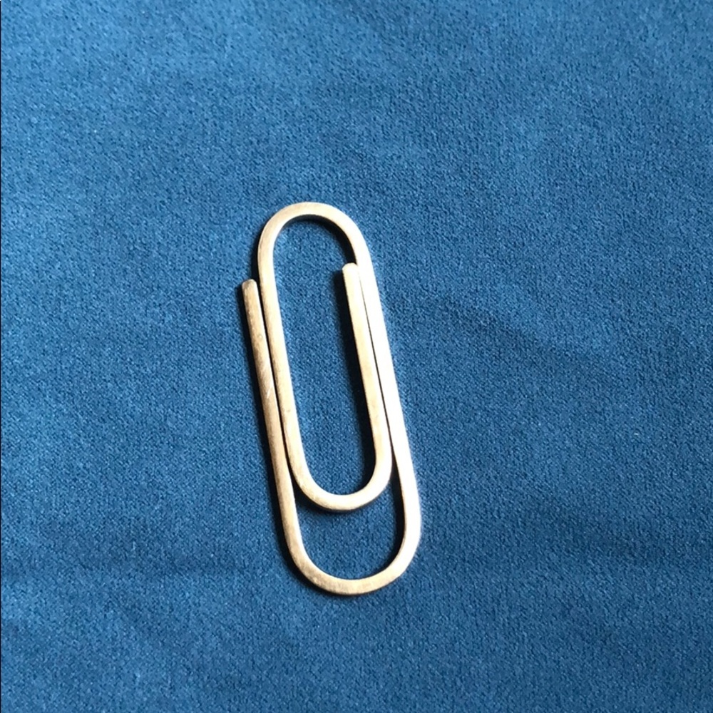 Giant vintage sterling money clip